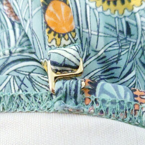 Liberty of London x J. Crew Peacock Feather Print Two Piece Bikini - Picture 7 of 13